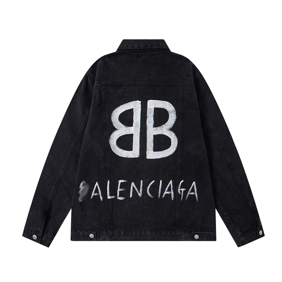 Balenciaga Black Denim Jacket