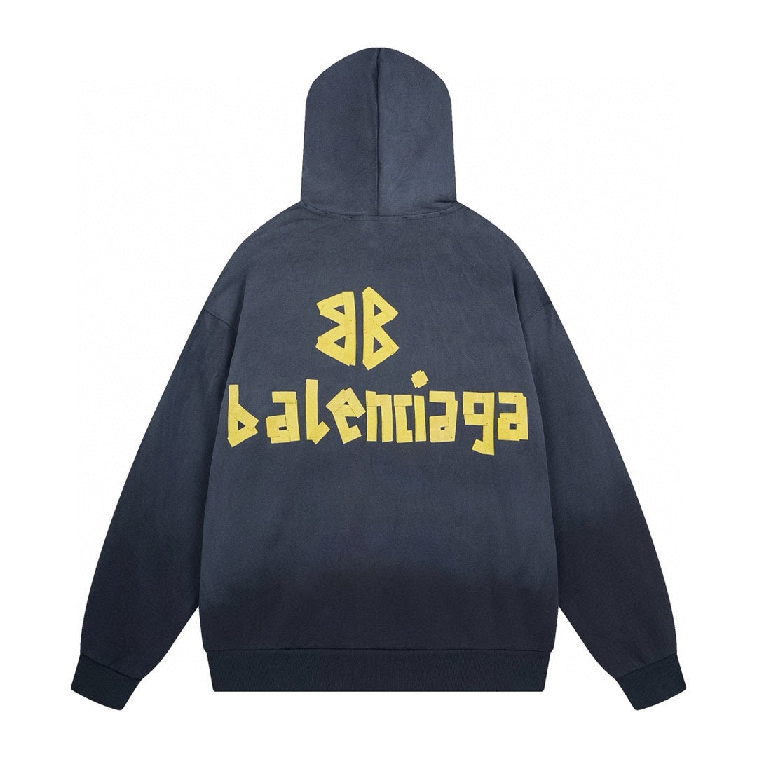 Balenciaga Print LOGO Hoodie