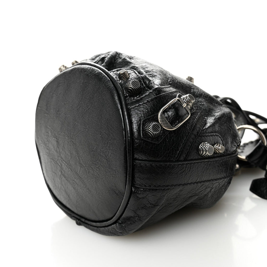 Agneau Arena Le Cagole Bucket Bag XS Black