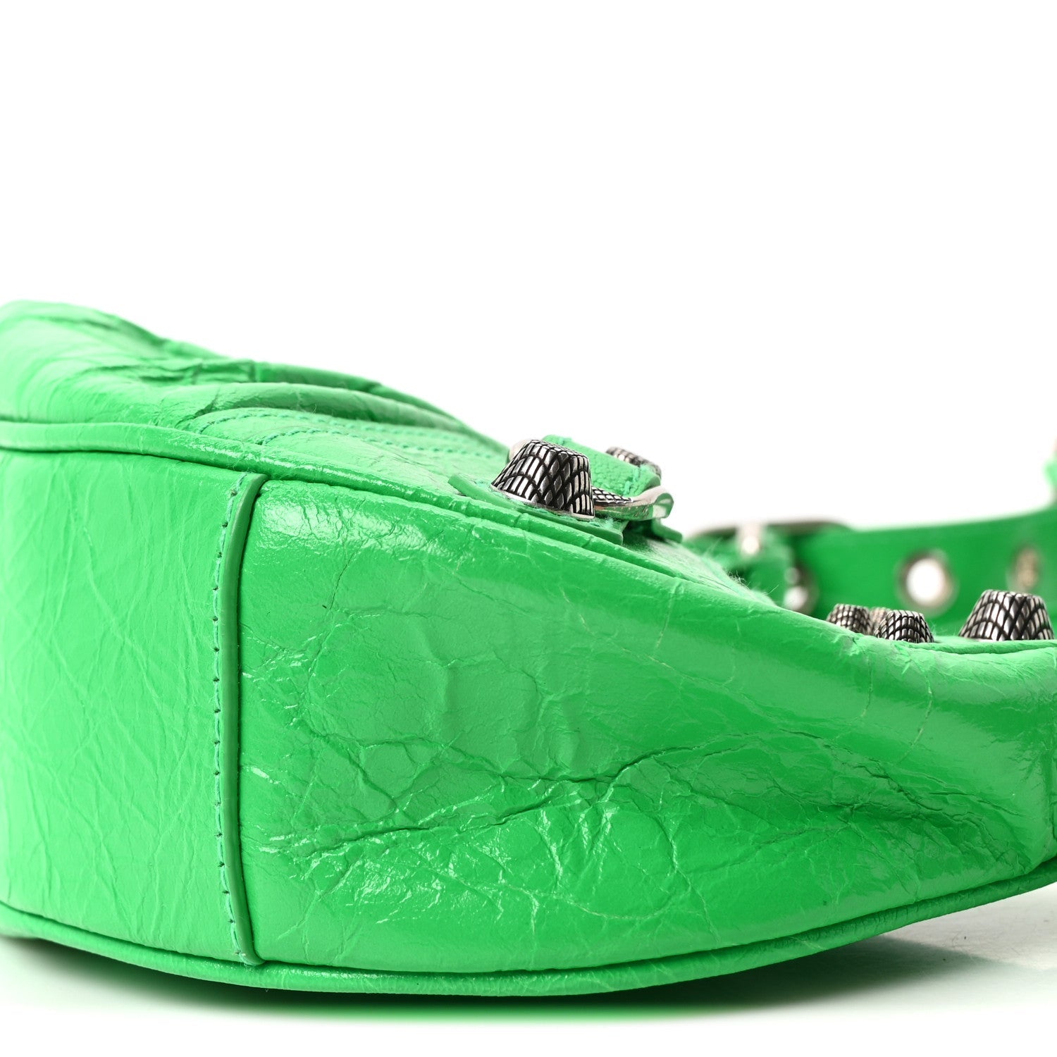Agneau Arena Le Cagole Shoulder Bag XS Vivid Green