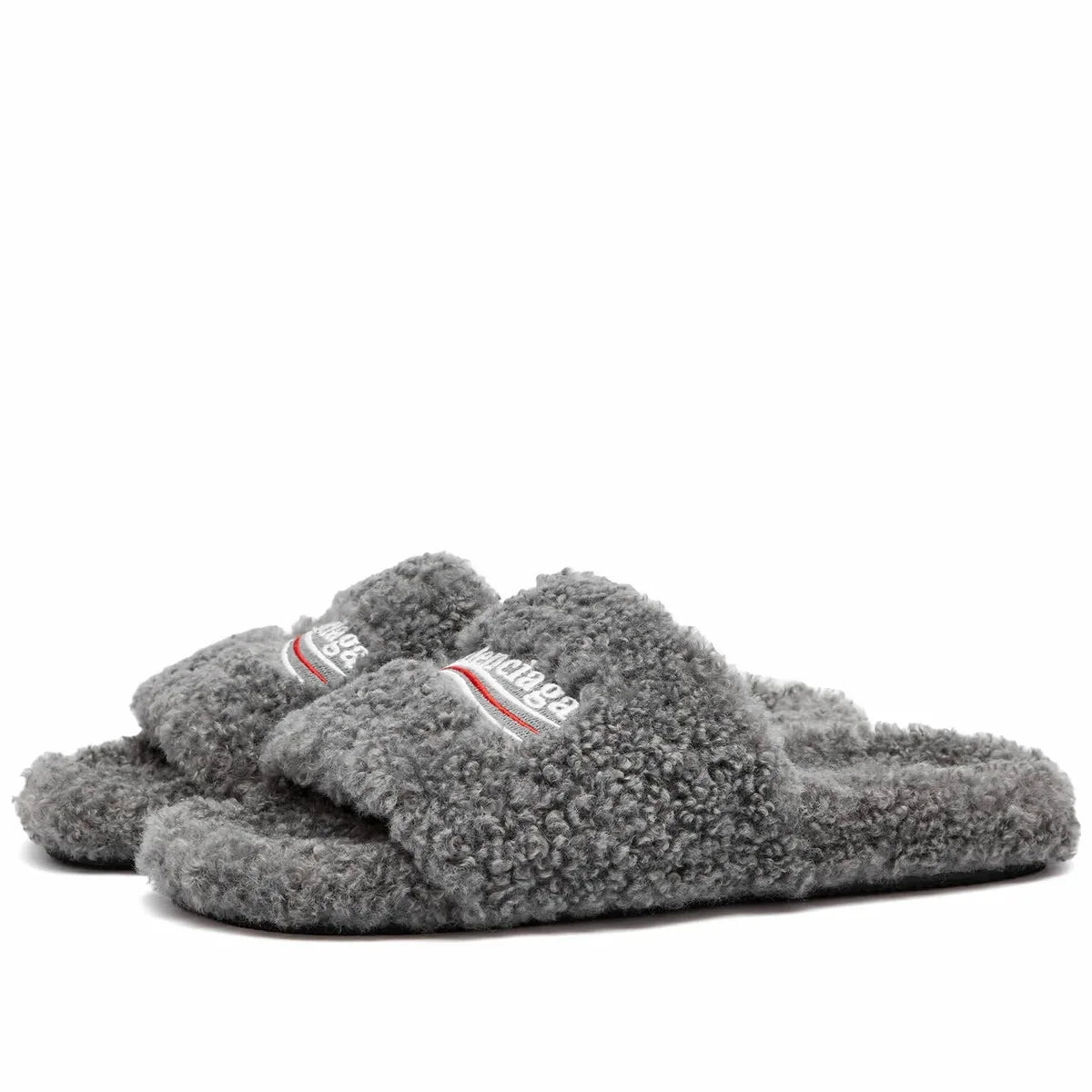Balenciaga Fur Slides