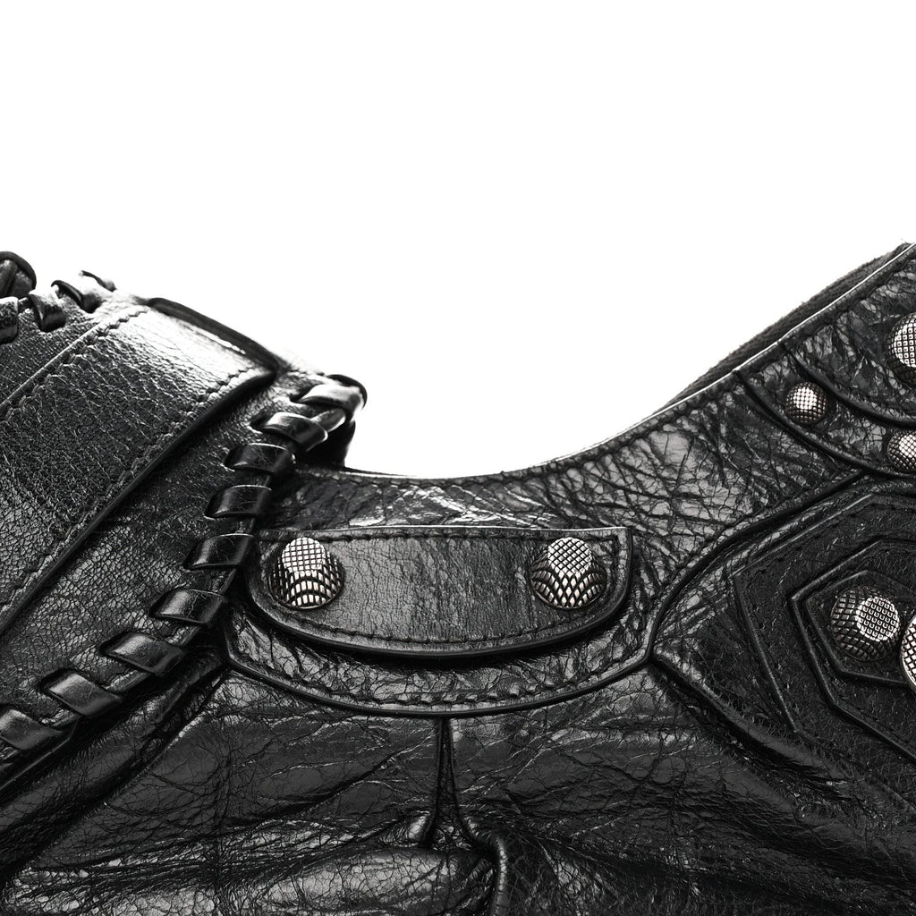 Agneau Arena Le Cagole Shoulder Bag XS Black