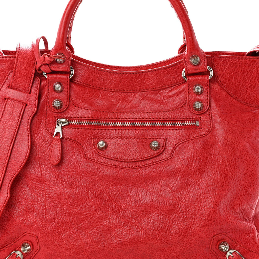 Agneau Giant 12 Silver Hardware Velo Coquelicot