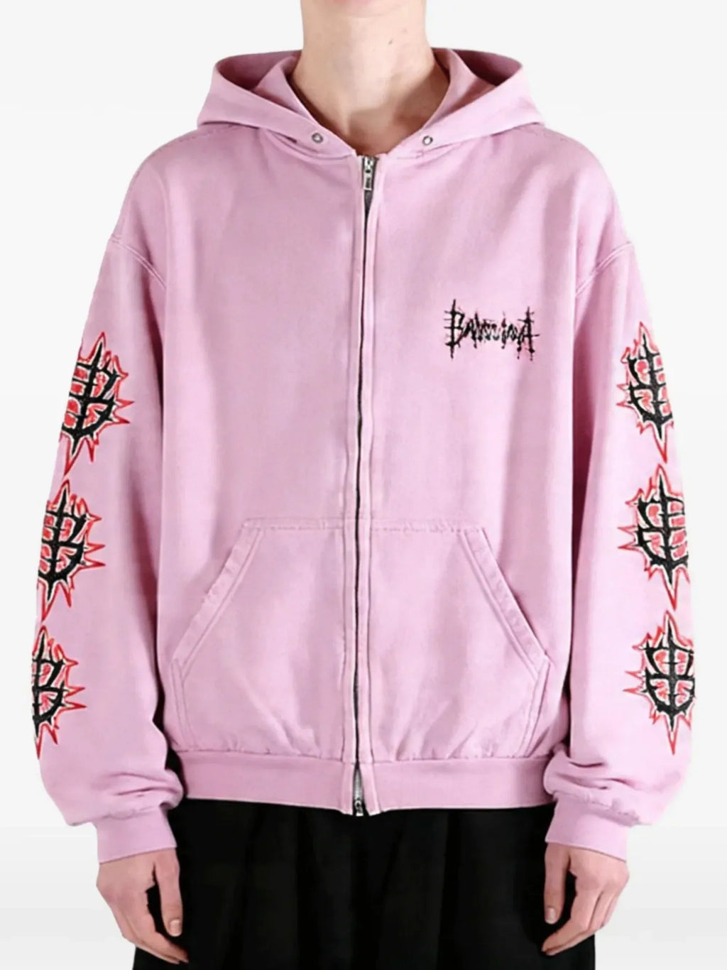 BALENCIAGA - Women Sacre Couer Medium Fit Zip-Up Hoodie