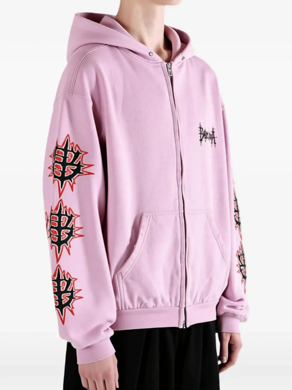 BALENCIAGA - Women Sacre Couer Medium Fit Zip-Up Hoodie