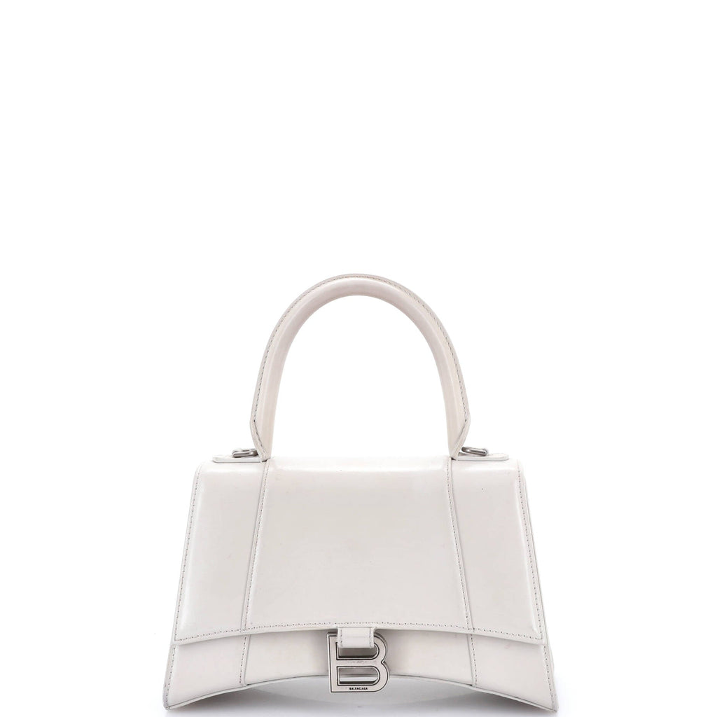 Hourglass Top Handle Bag Leather Small