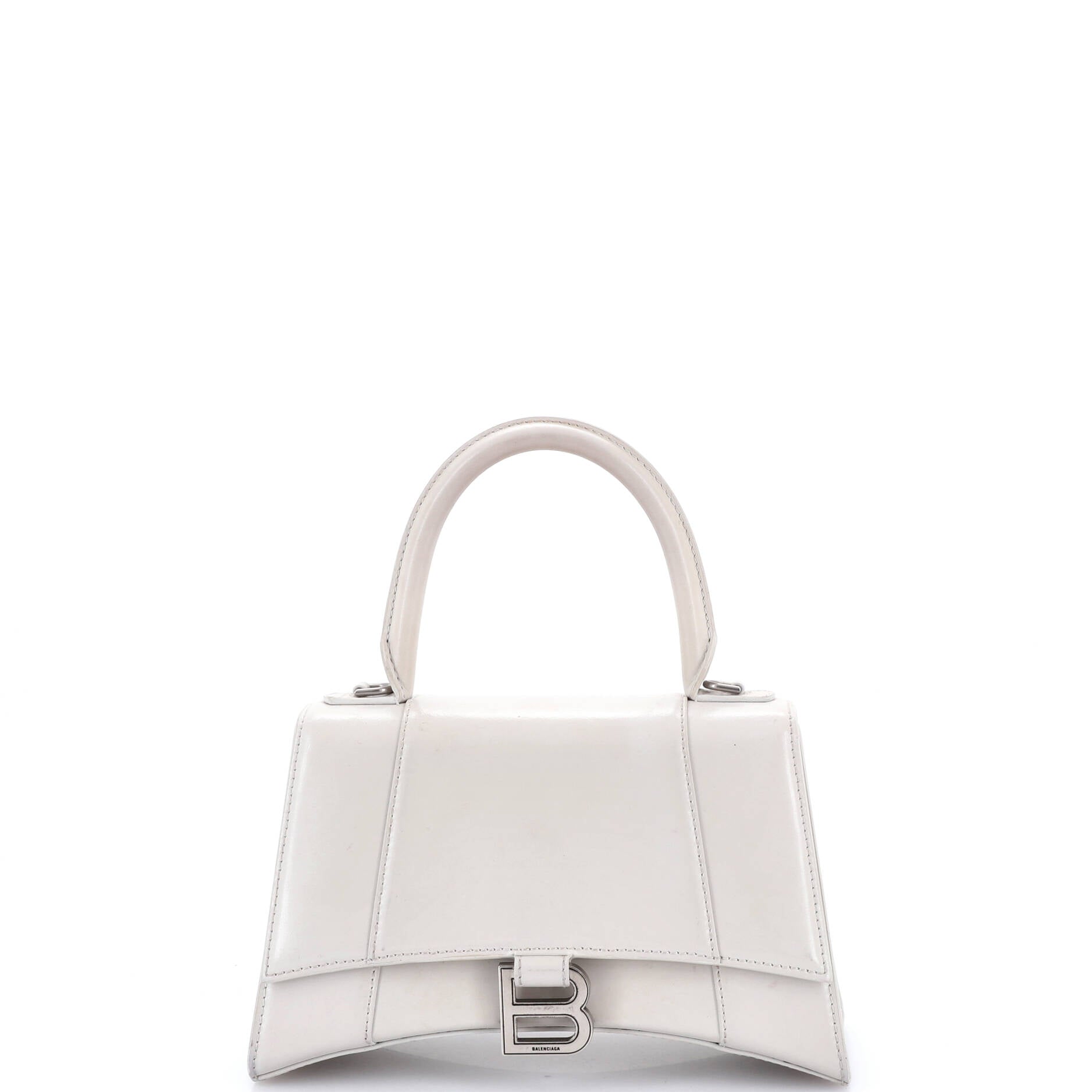 Hourglass Top Handle Bag Leather Small