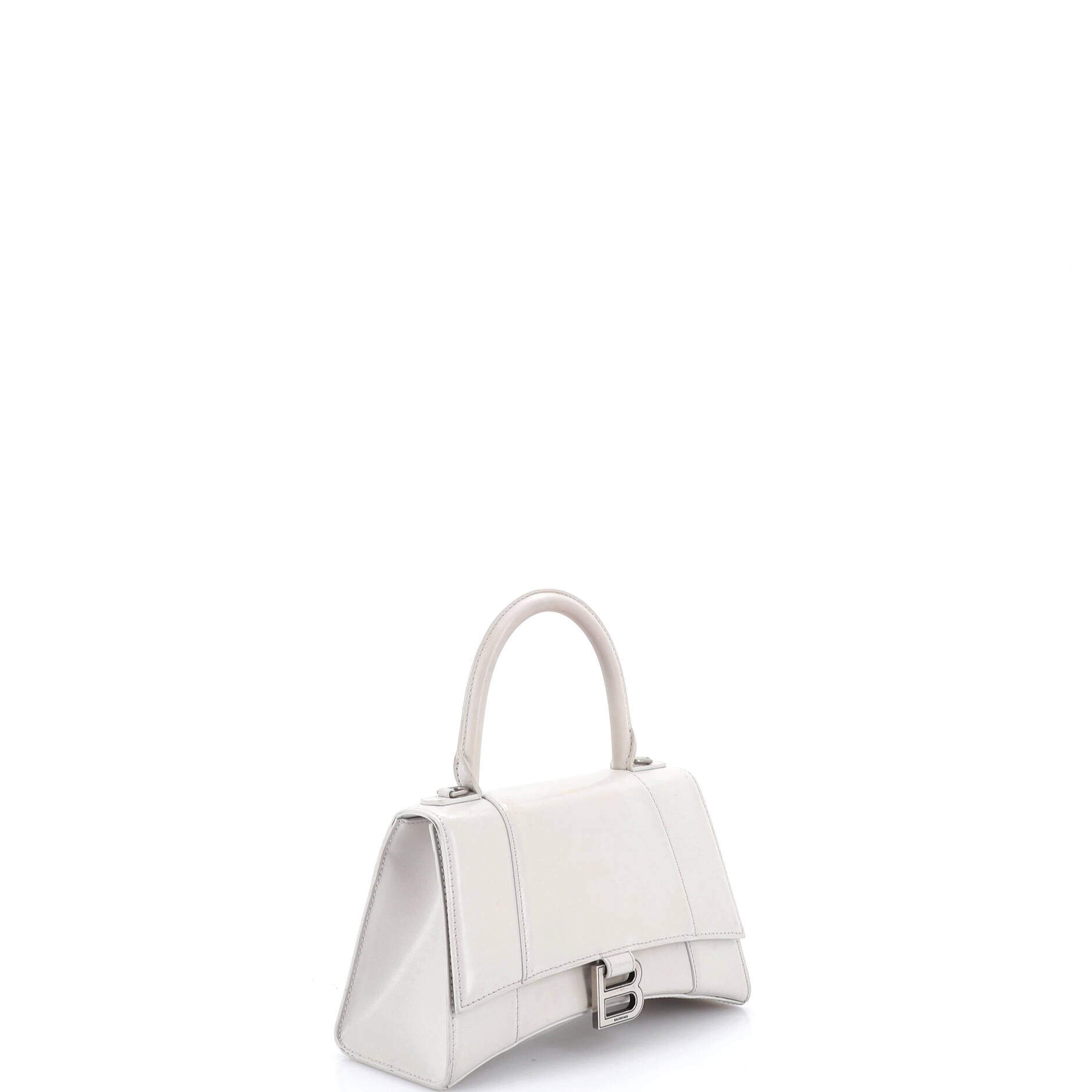 Hourglass Top Handle Bag Leather Small