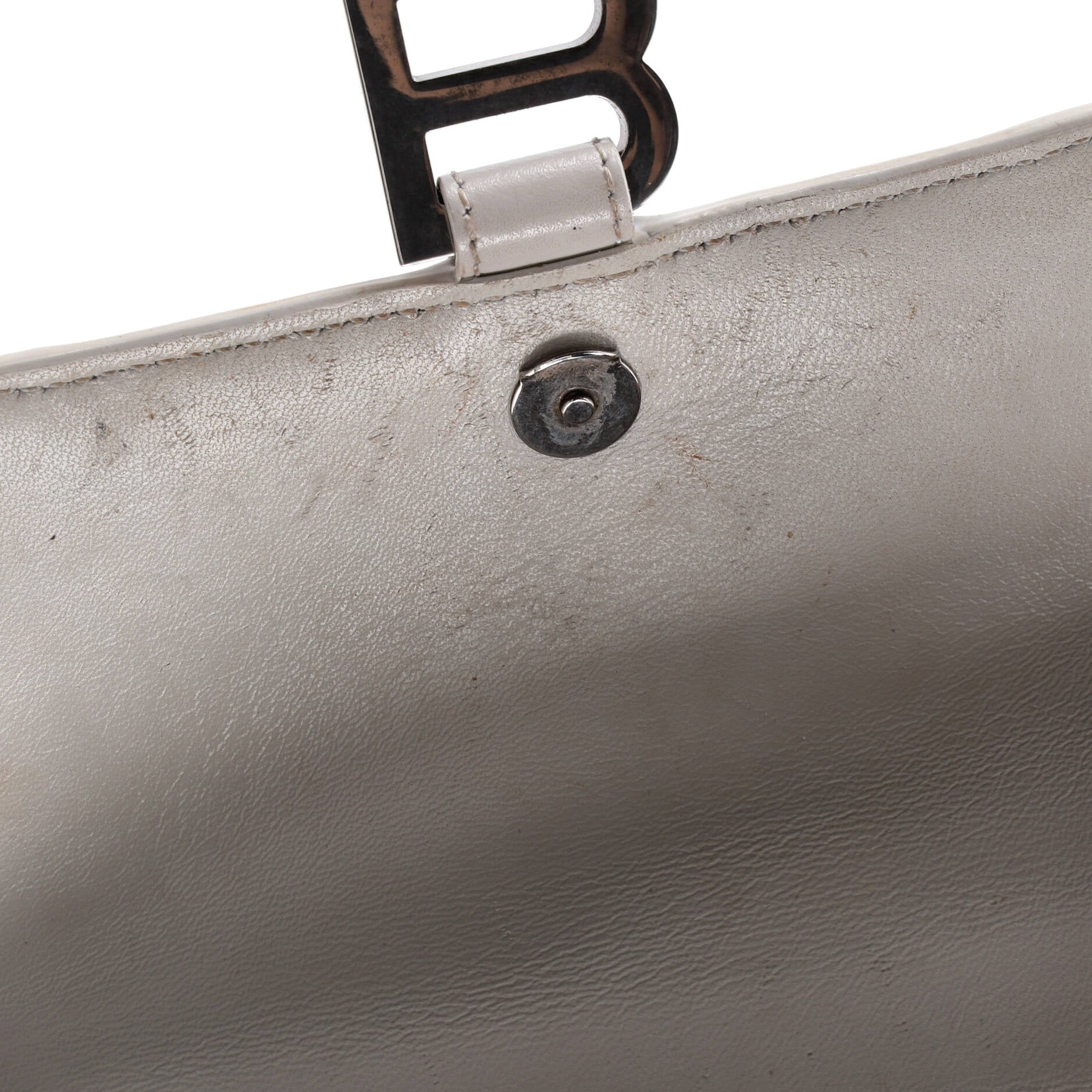 Hourglass Top Handle Bag Leather Small
