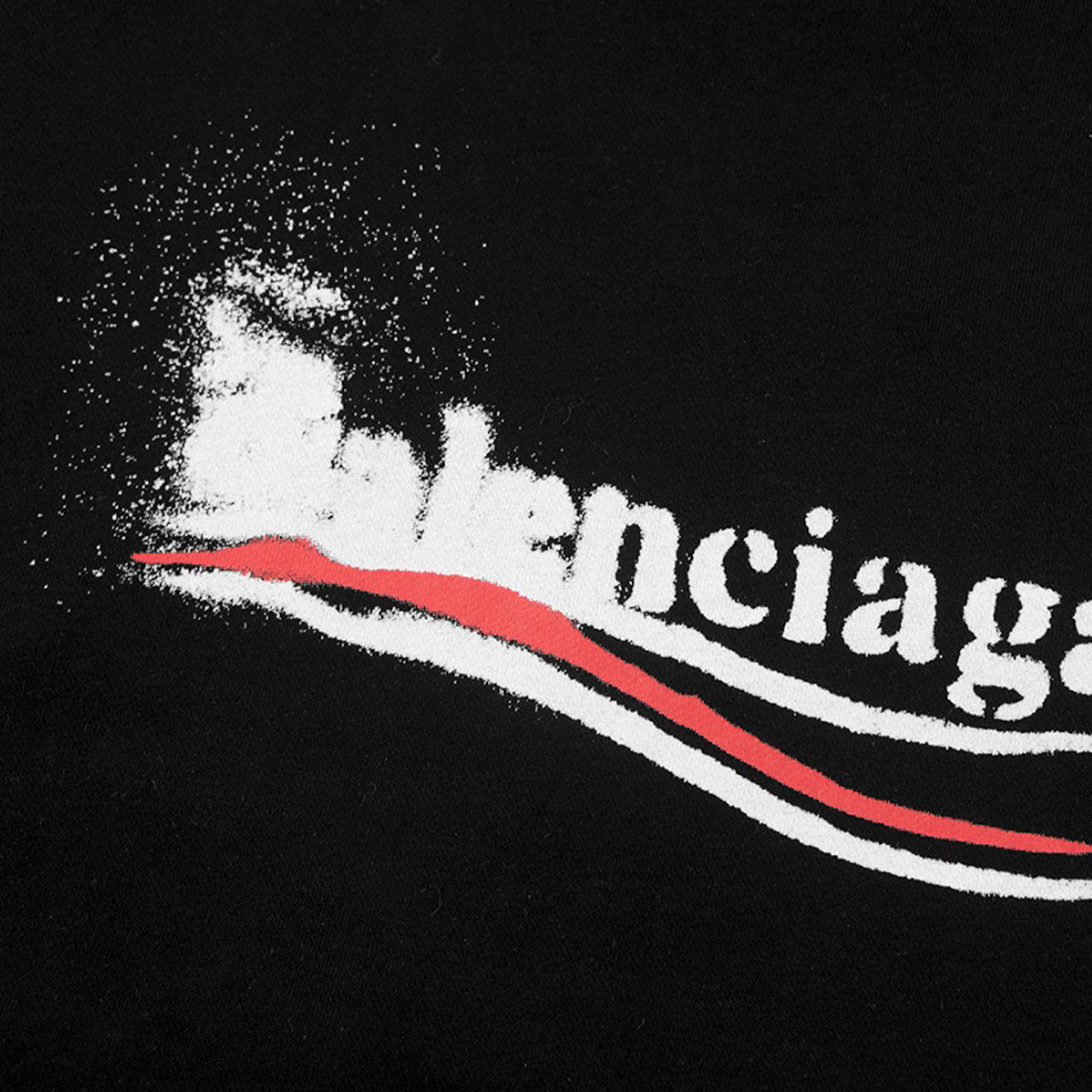 Balenciaga Loose Fit Print Hoodie