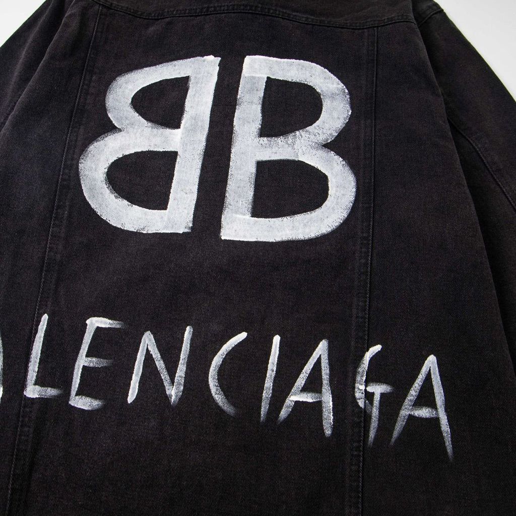 Balenciaga Black Denim Jacket