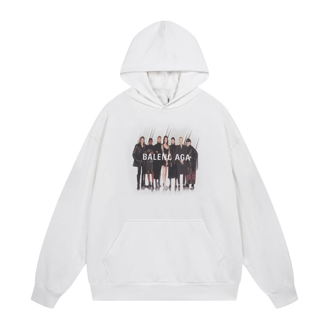 Balenciaga Couples Print Hoodie