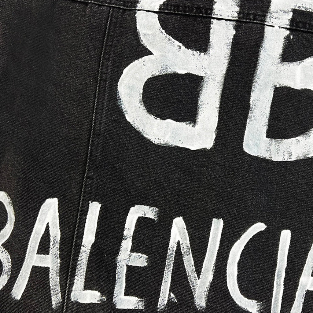 Balenciaga 2025SS Black LOGO Jacket