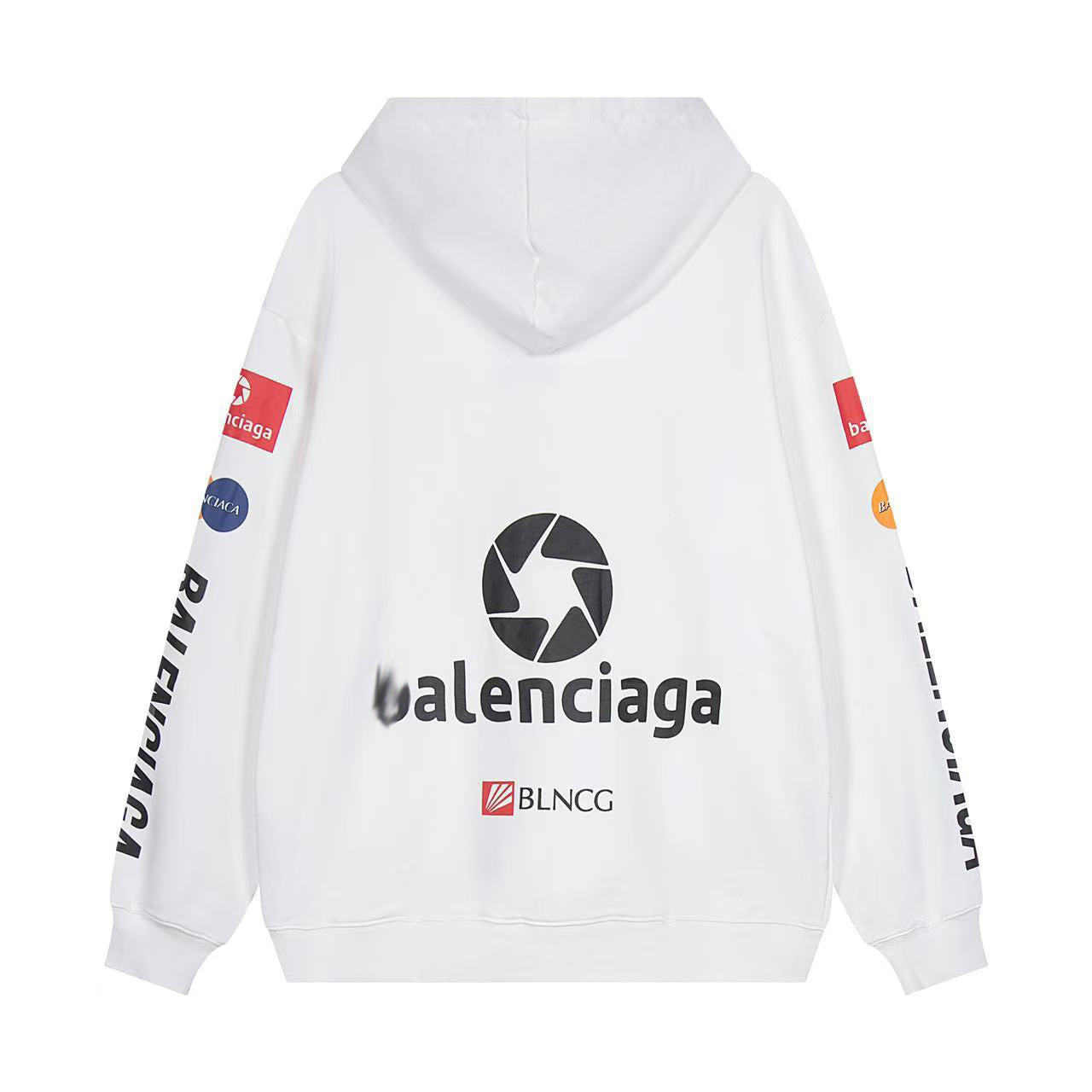 Balenciaga LOGO Print Gradient Hoodie