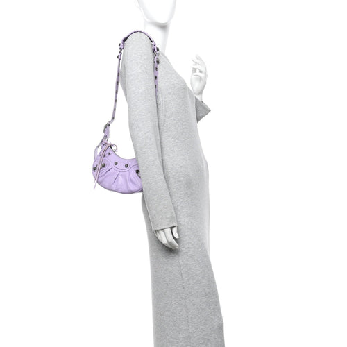 Agneau Arena Le Cagole Shoulder Bag XS Lilac