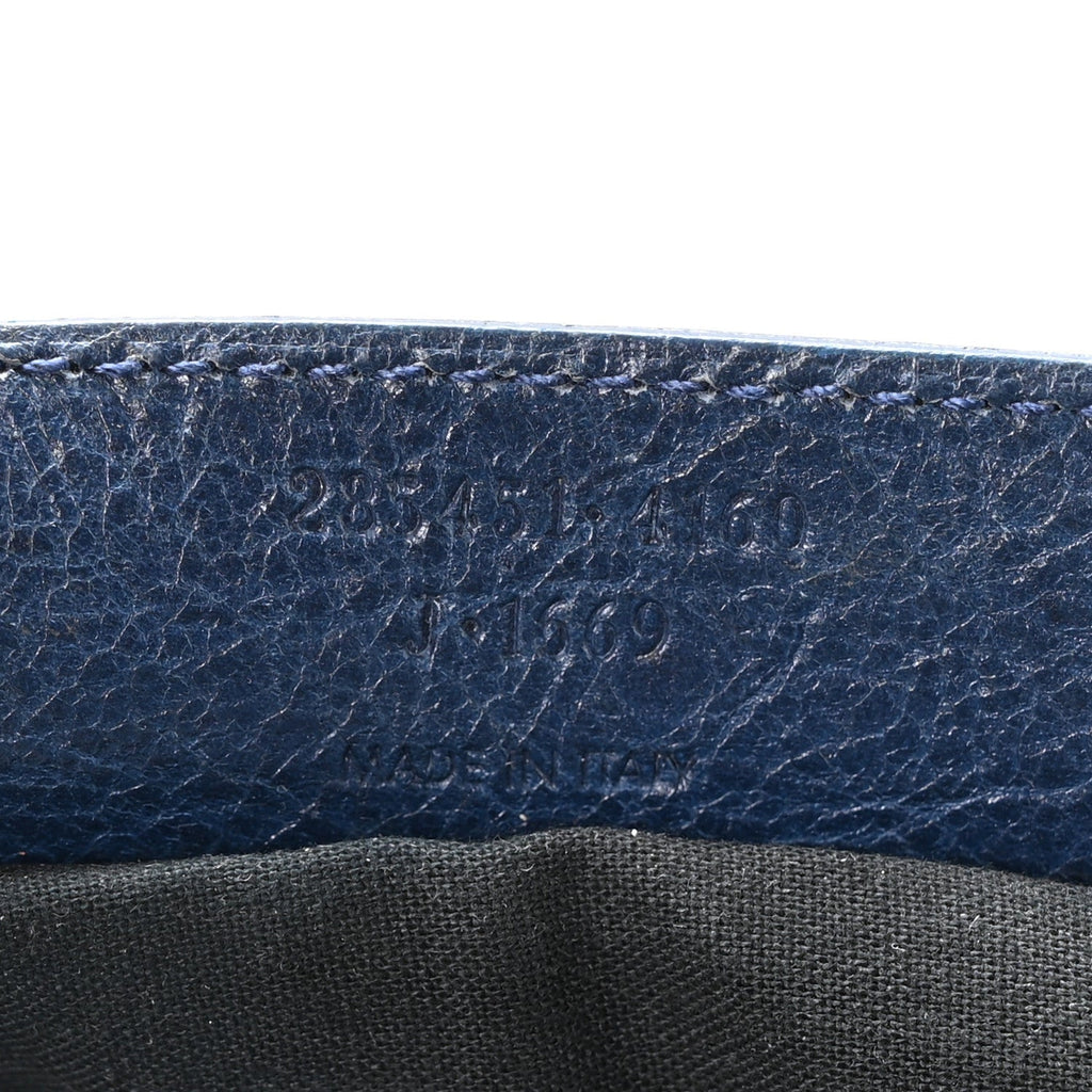 Agneau Giant 12 Gold Hardware Work Bleu Mineral