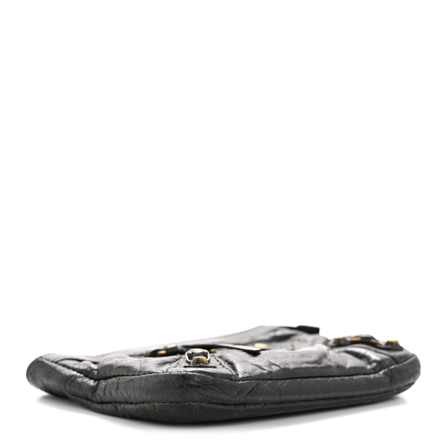 Agneau Classic Hardware M Porte-Monnaie Coin Purse Black