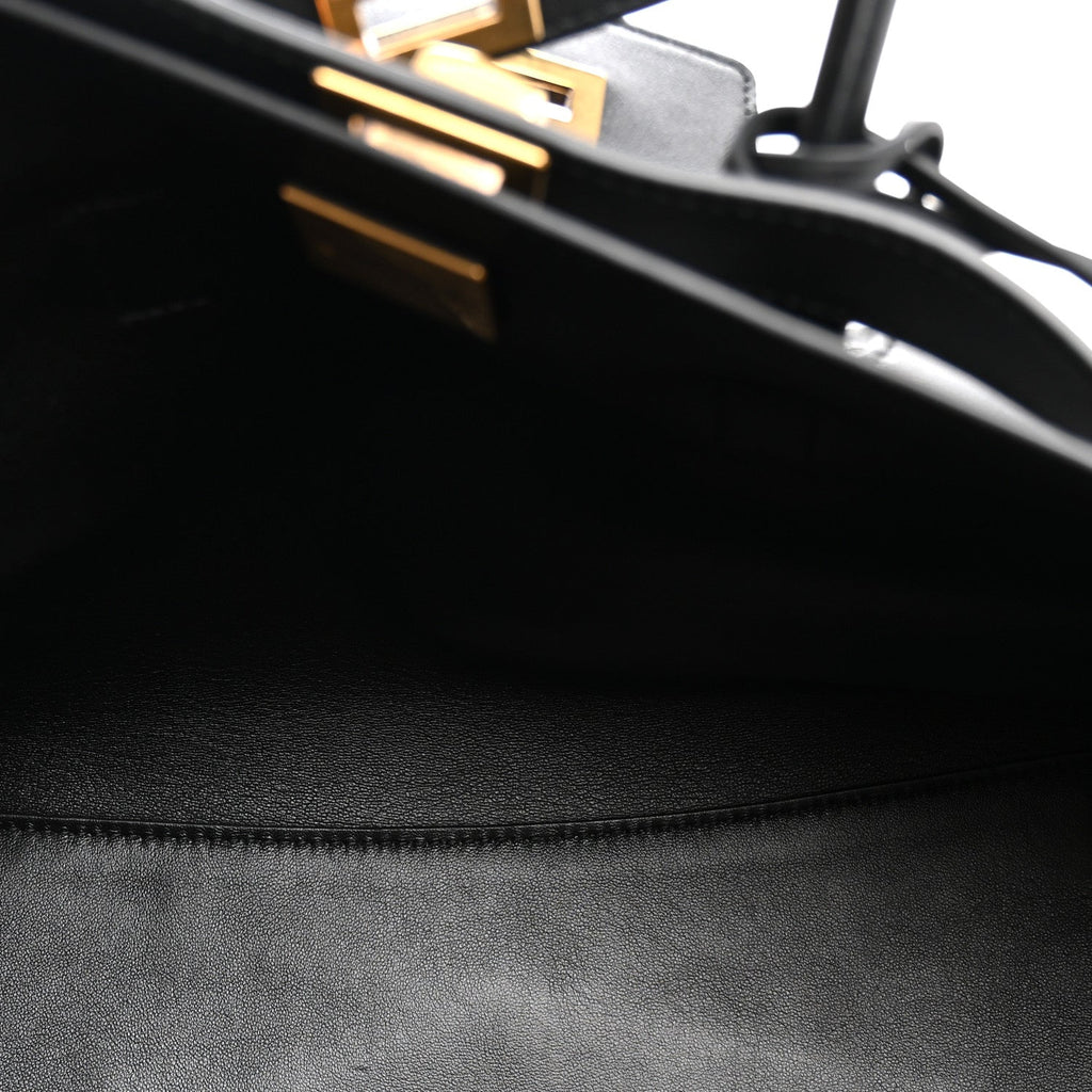 Smooth Calfskin Small Bel Air Carry All Bag  Black