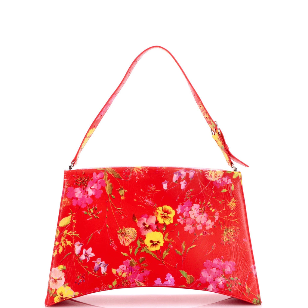 Crush Sling Shoulder Bag Printed Leather Large