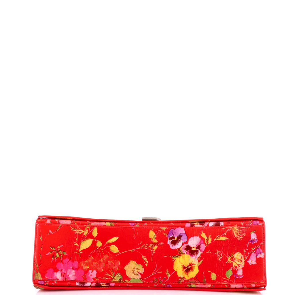 Crush Sling Shoulder Bag Printed Leather Large