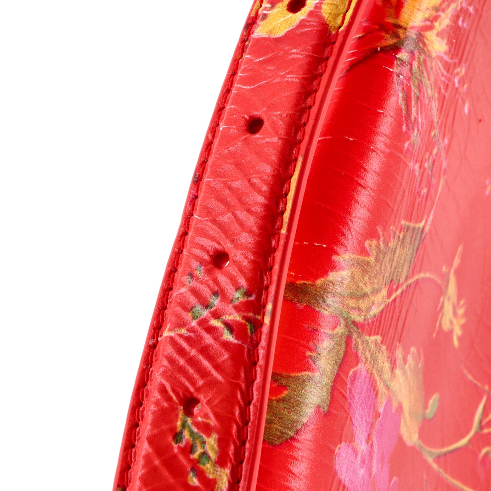 Crush Sling Shoulder Bag Printed Leather Large