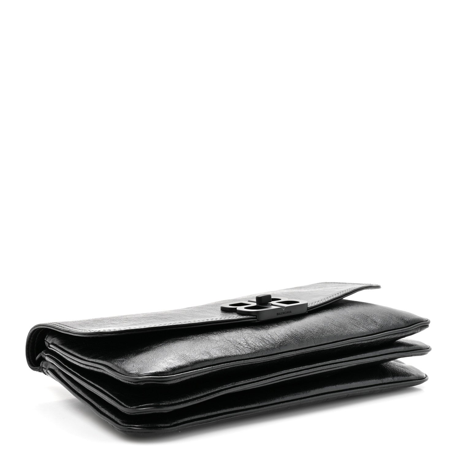 Calfskin Medium BB Soft Flap Bag Black