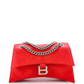 Crush Chain Flap Bag Leather Small