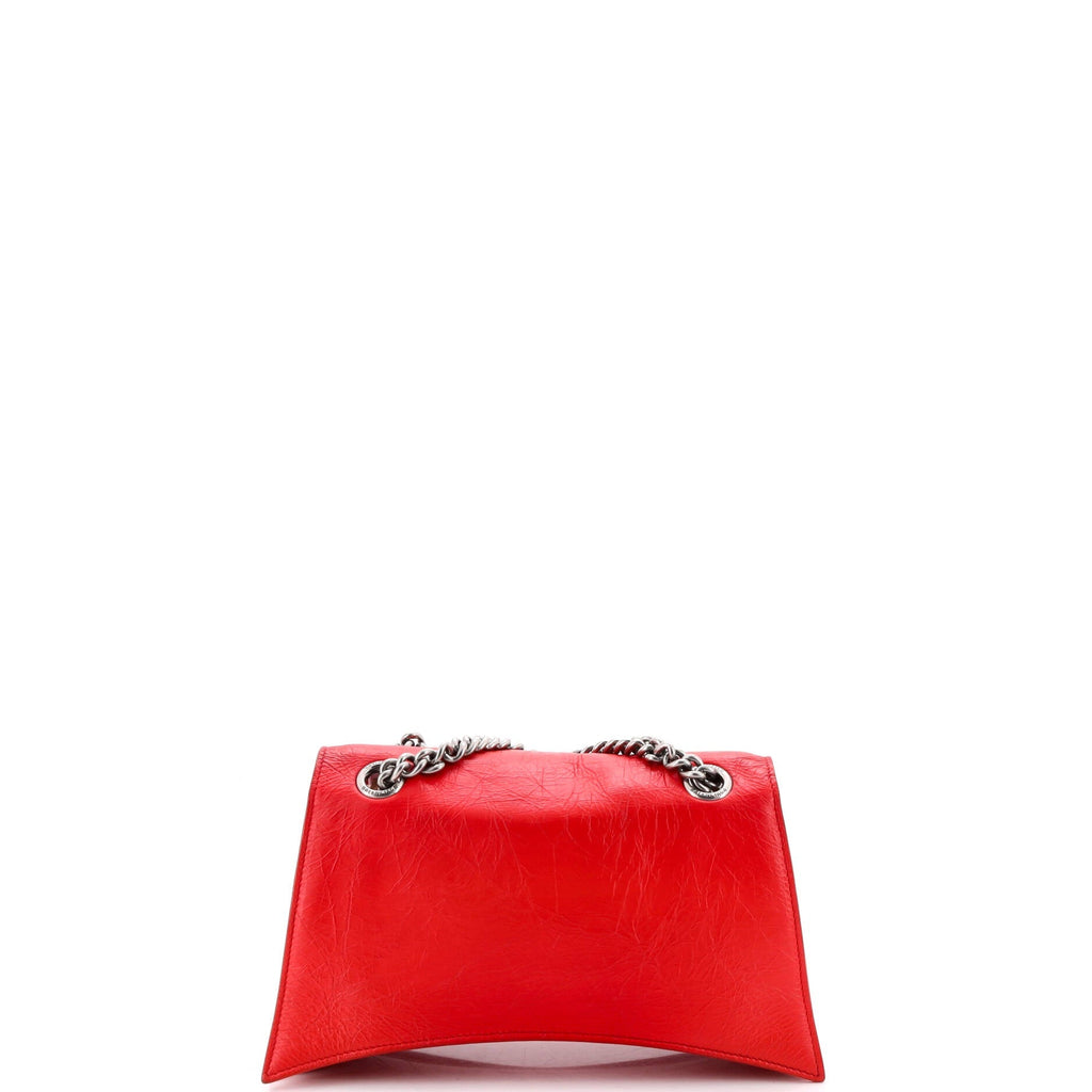 Crush Chain Flap Bag Leather Small