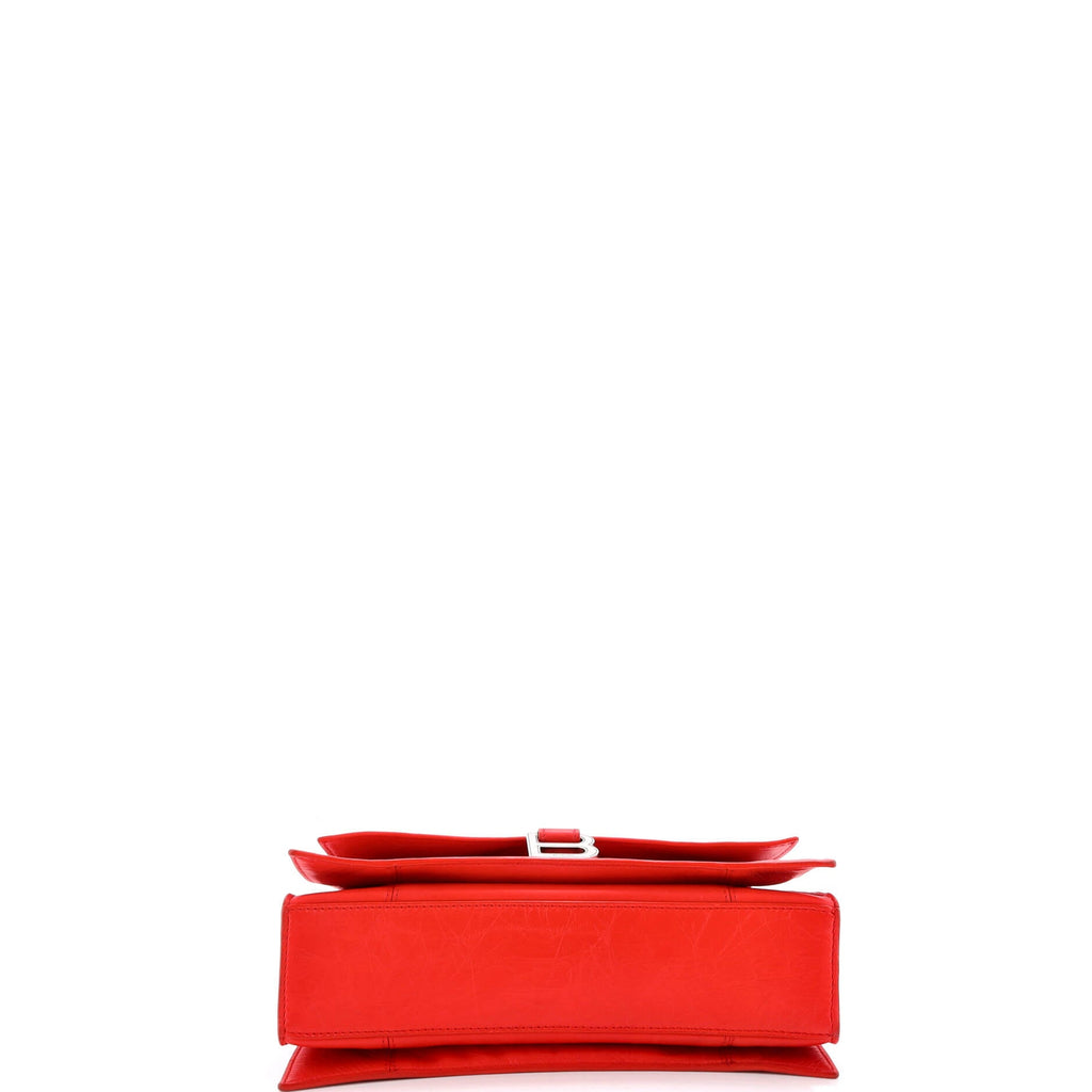 Crush Chain Flap Bag Leather Small