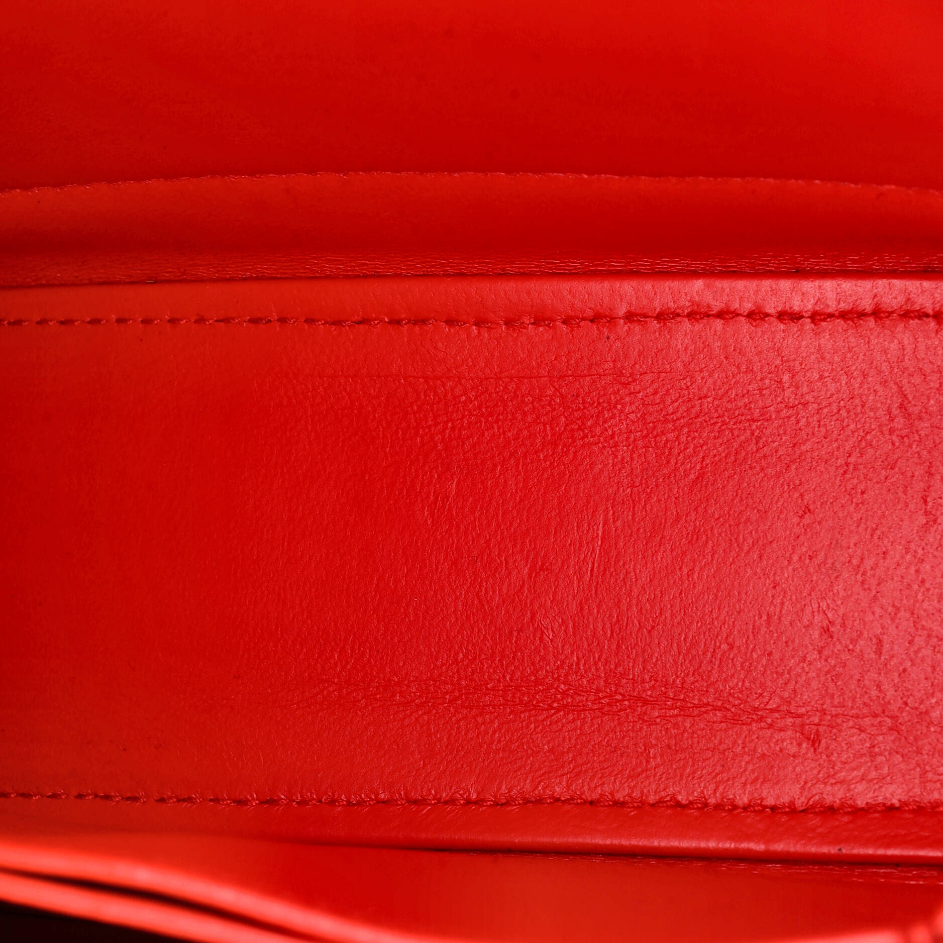 Crush Chain Flap Bag Leather Small