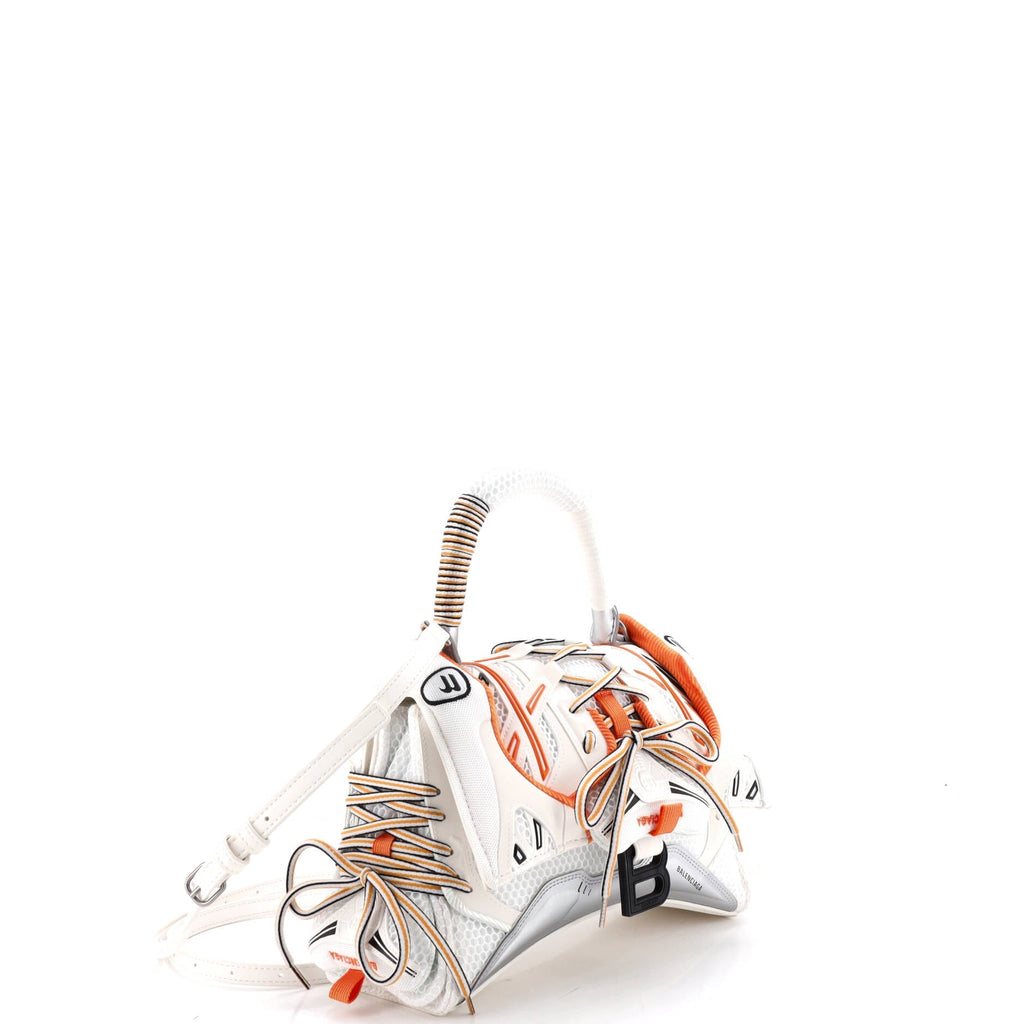 SneakerHead Top Handle Bag Mesh and Faux Leather Small