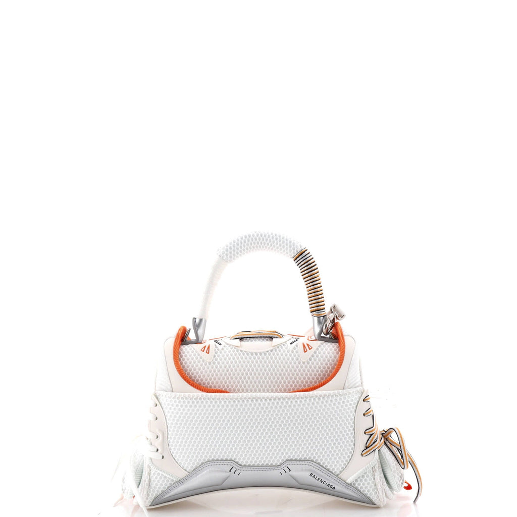 SneakerHead Top Handle Bag Mesh and Faux Leather Small