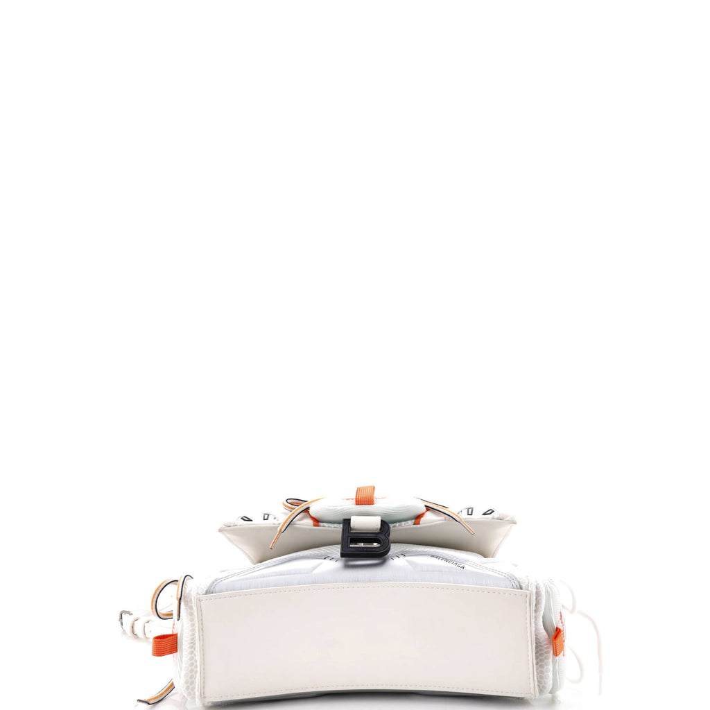 SneakerHead Top Handle Bag Mesh and Faux Leather Small