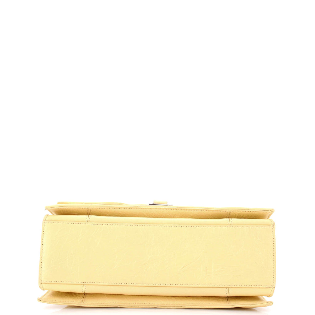 Crush Chain Flap Bag Quilted Crushed Calfskin Medium