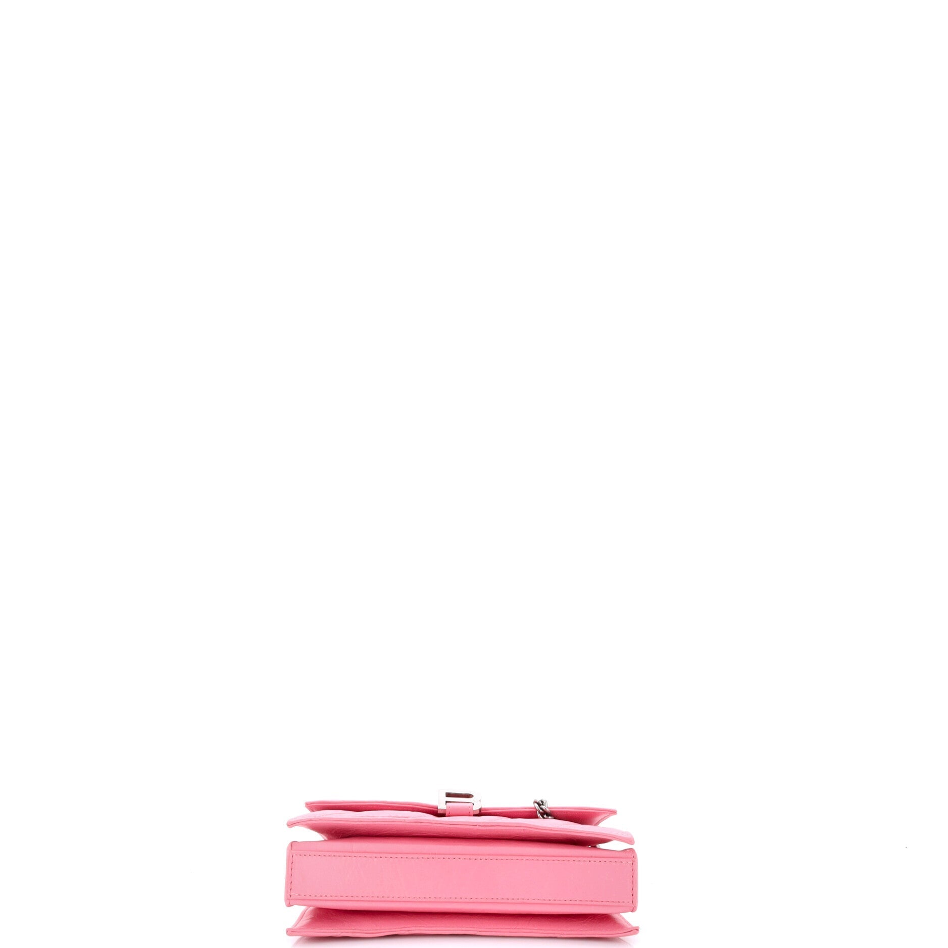 Crush Chain Flap Bag Quilted Crushed Calfskin Small