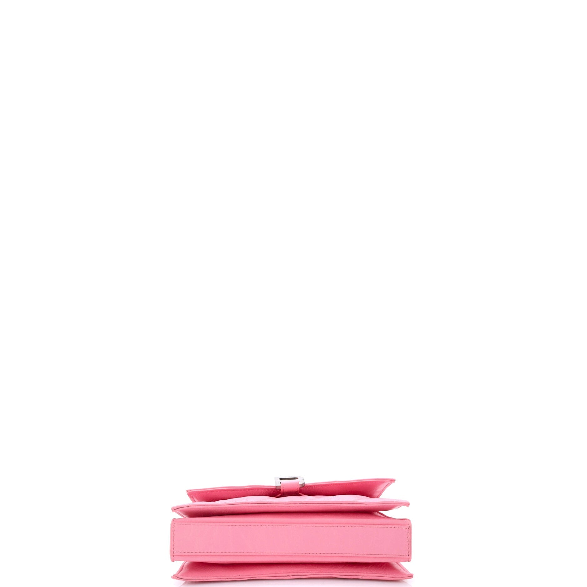 Crush Chain Flap Bag Quilted Crushed Calfskin Small