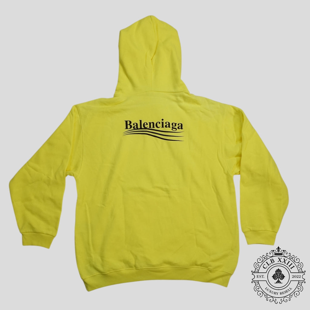 Balenciaga Campaign Hoodie in Neon Green