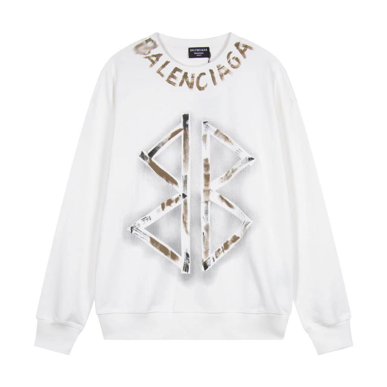Balenciaga  LOGO Crew Neck Hoodie