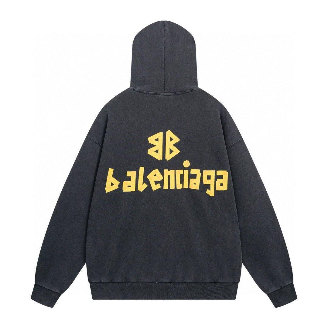 Balenciaga Print LOGO Hoodie
