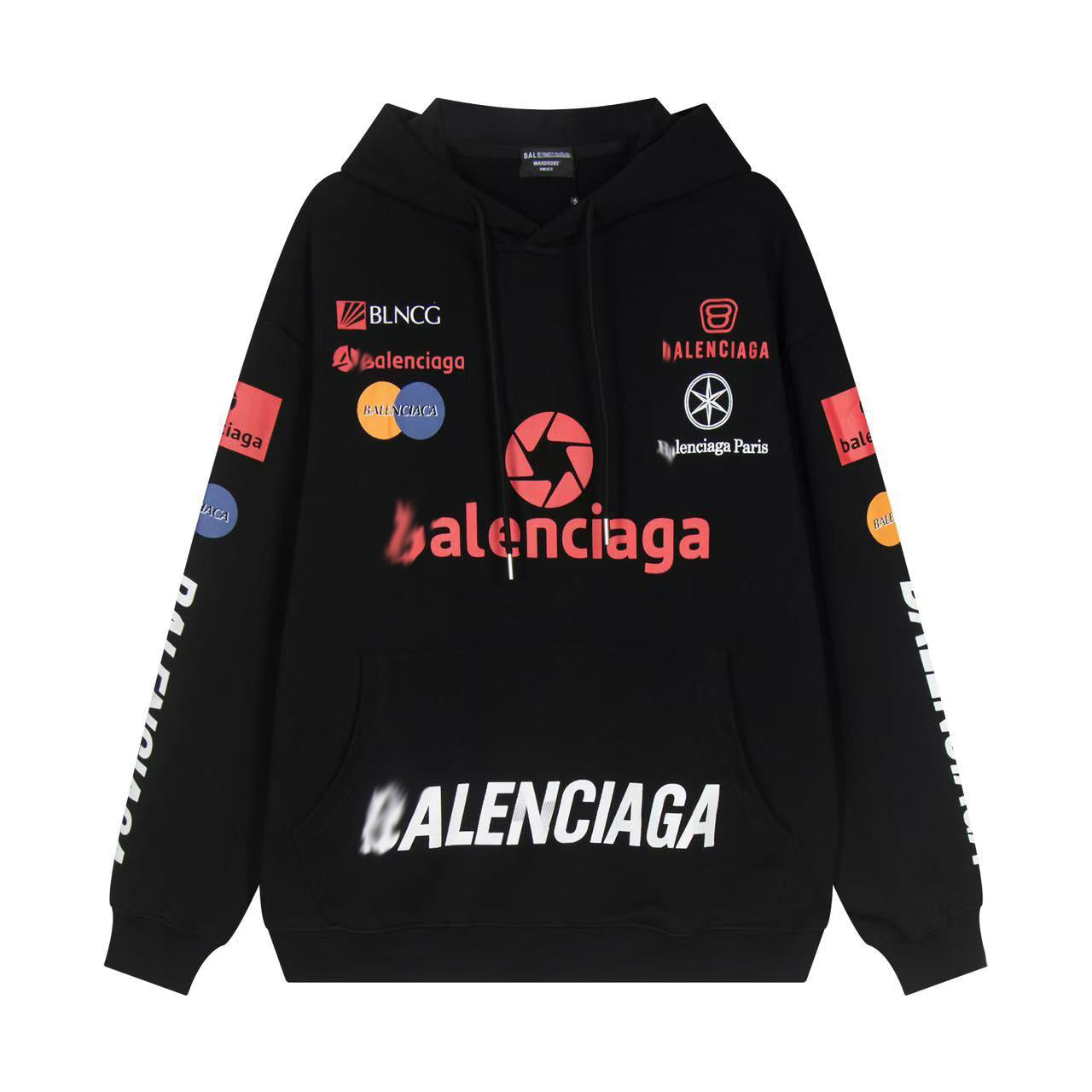 Balenciaga LOGO Print Gradient Hoodie