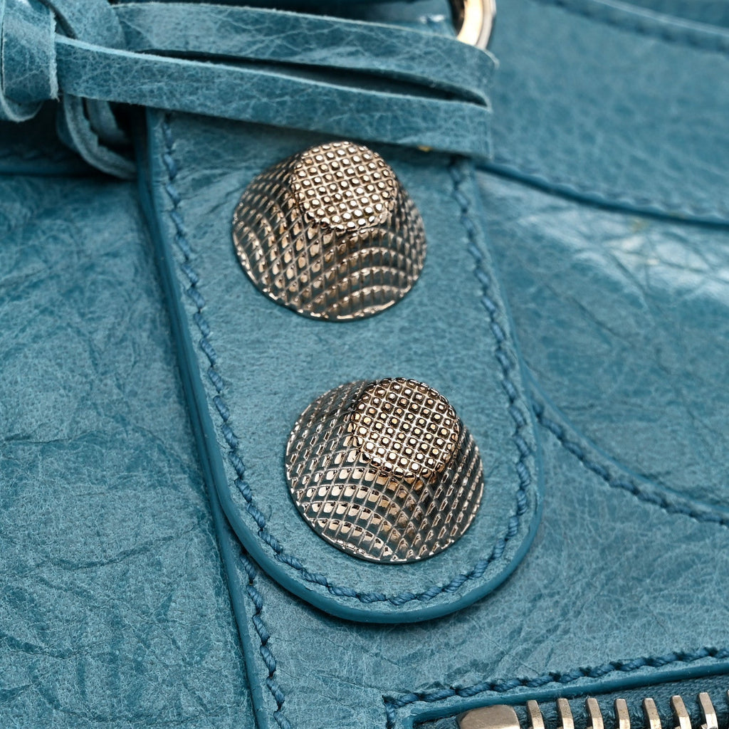 Agneau Giant 21 Silver Hardware Part Time Aquamarine