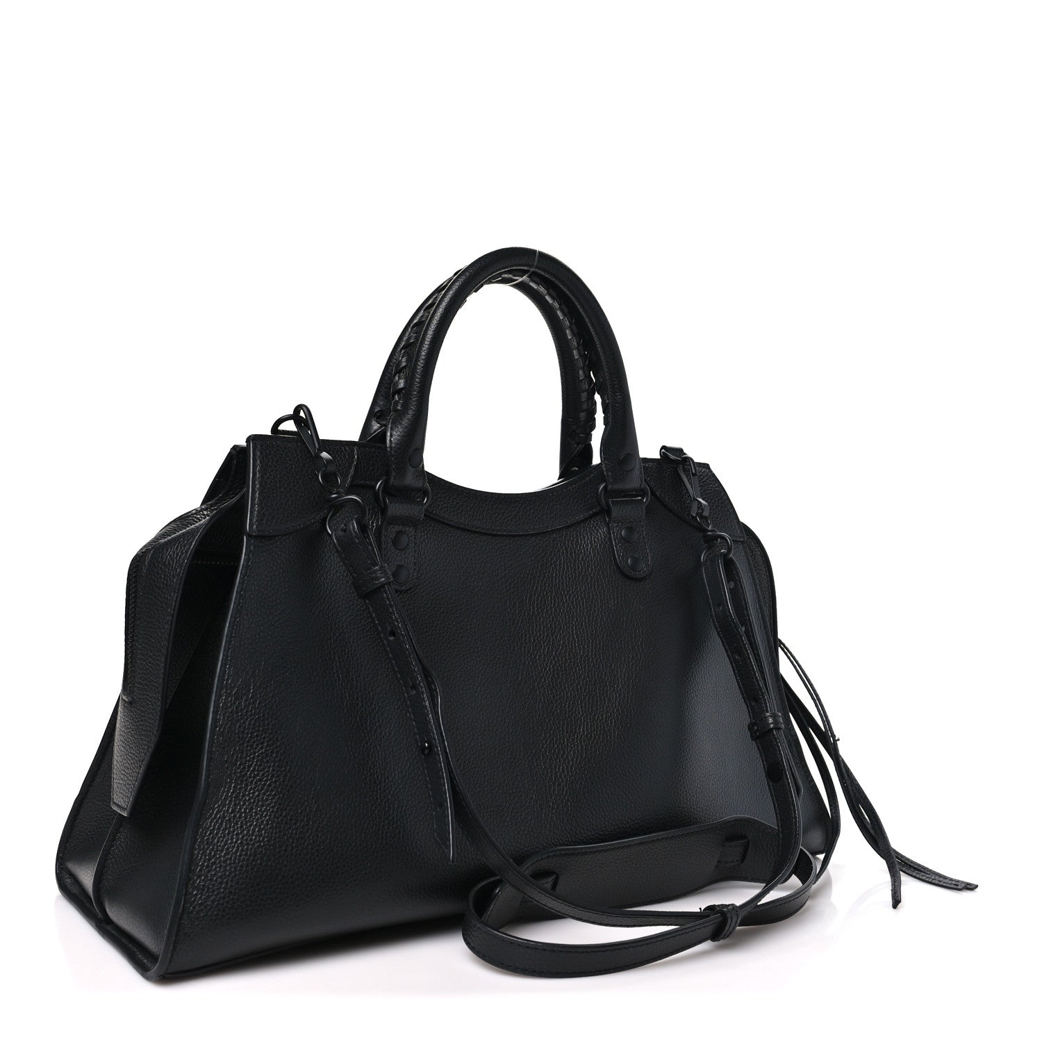 Grained Calfskin Neo Classic Black Hardware S City  Black