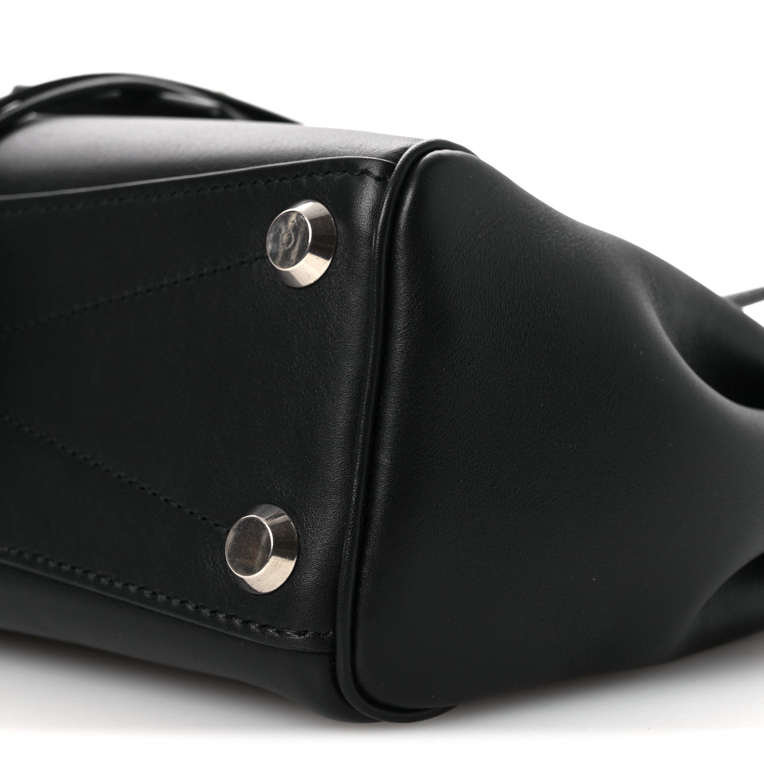 Smooth Calfskin Mini Bel Air Carry All Bag Black