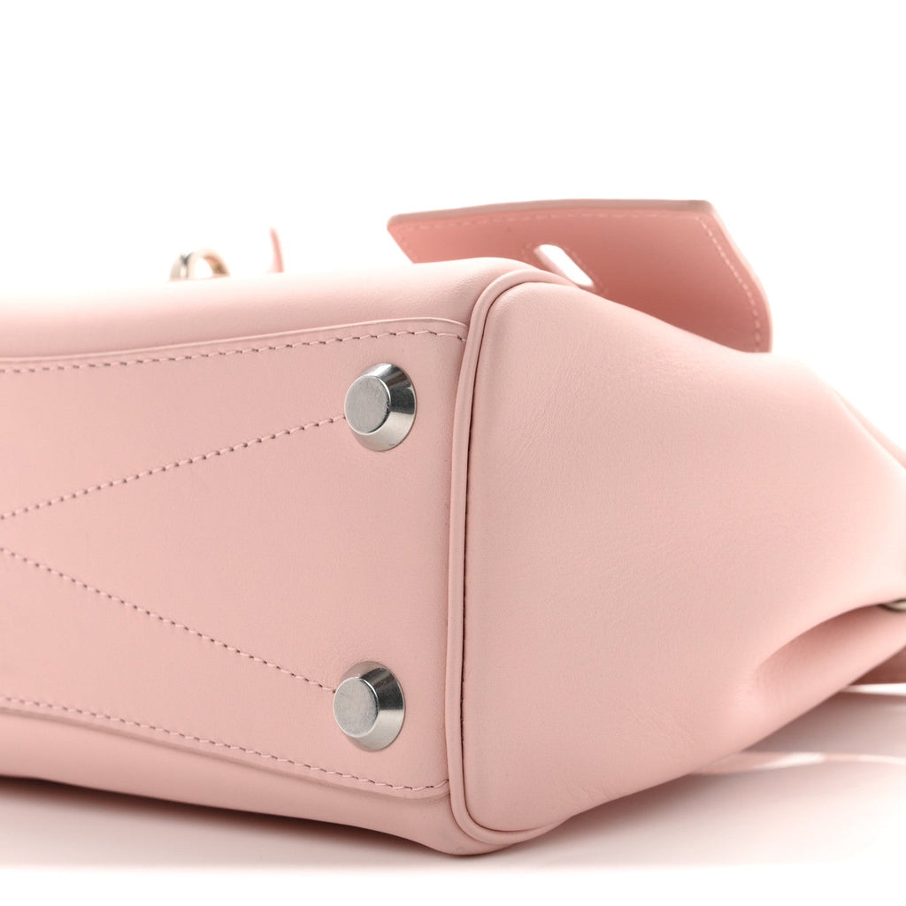 Smooth Calfskin Mini Bel Air Carry All Bag Suede Pink