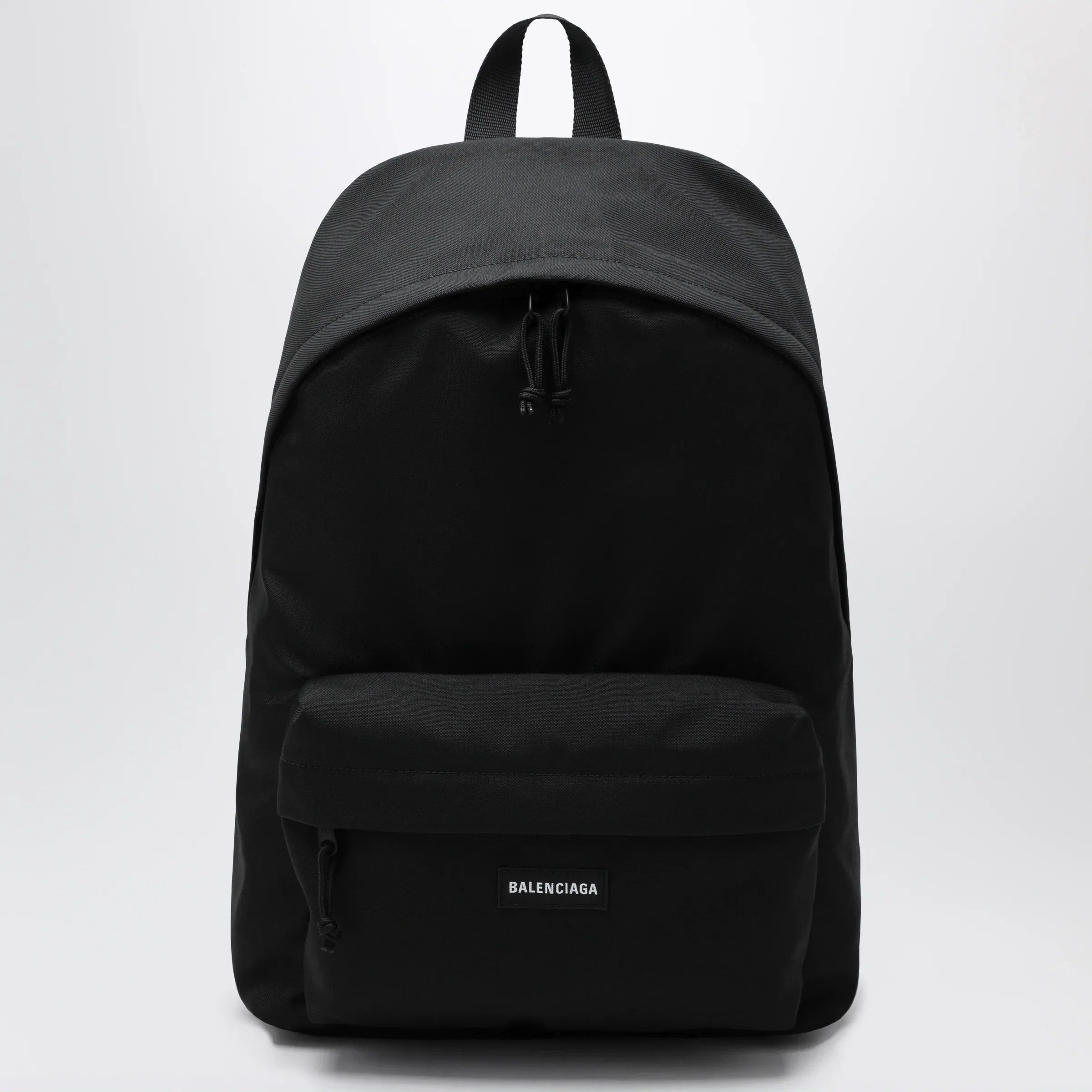 Balenciaga - Black Explorer backpack with logo patch
