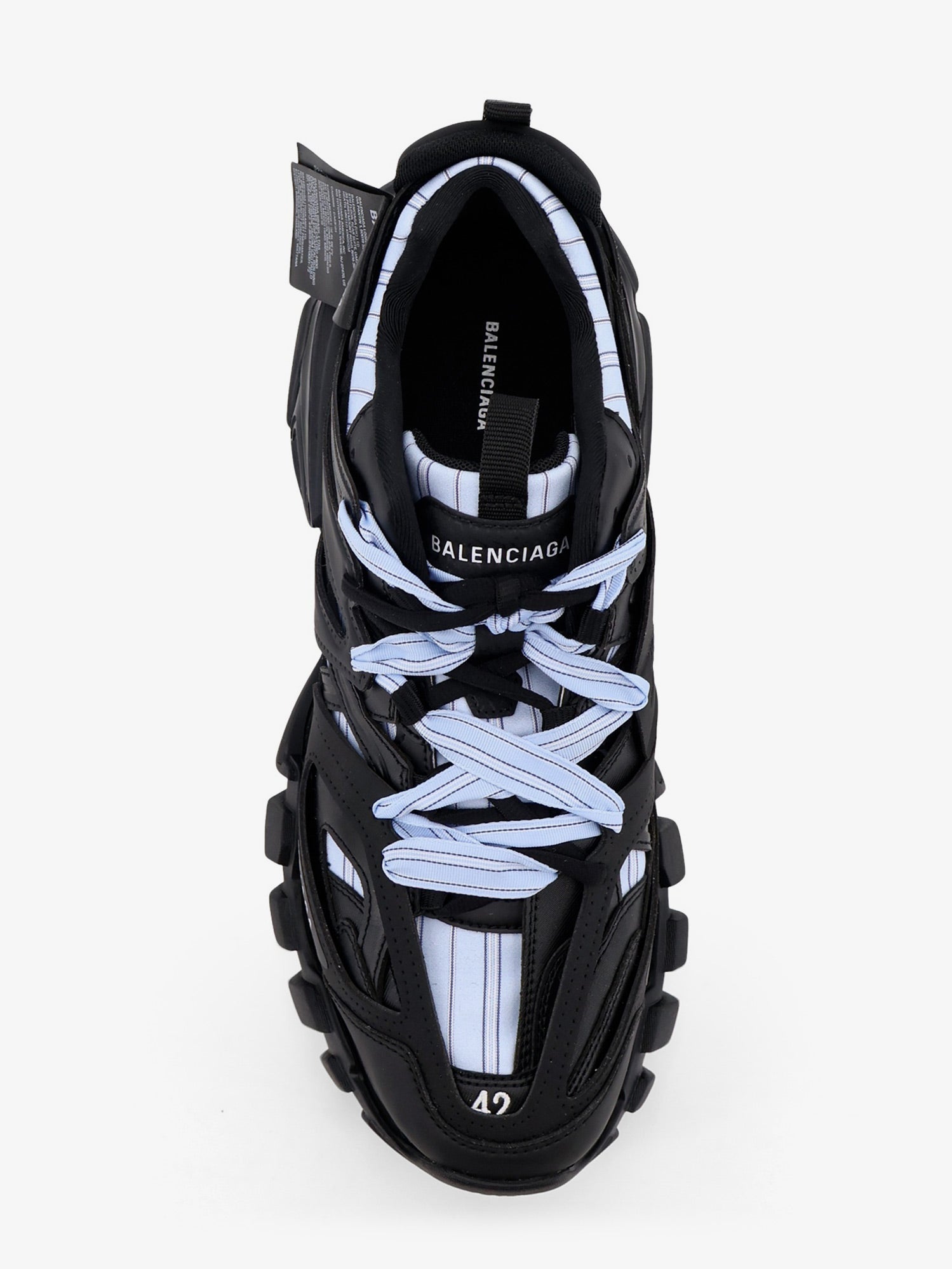 Balenciaga Men Track Shirt Polyurethane Sneakers With Side Logo
