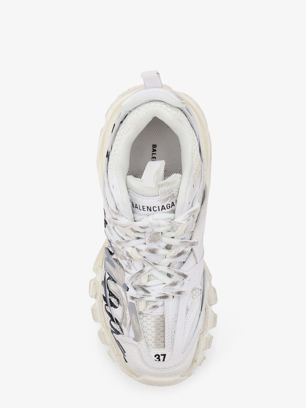 Balenciaga Women Track Signature Sneakers With Side Logo Print