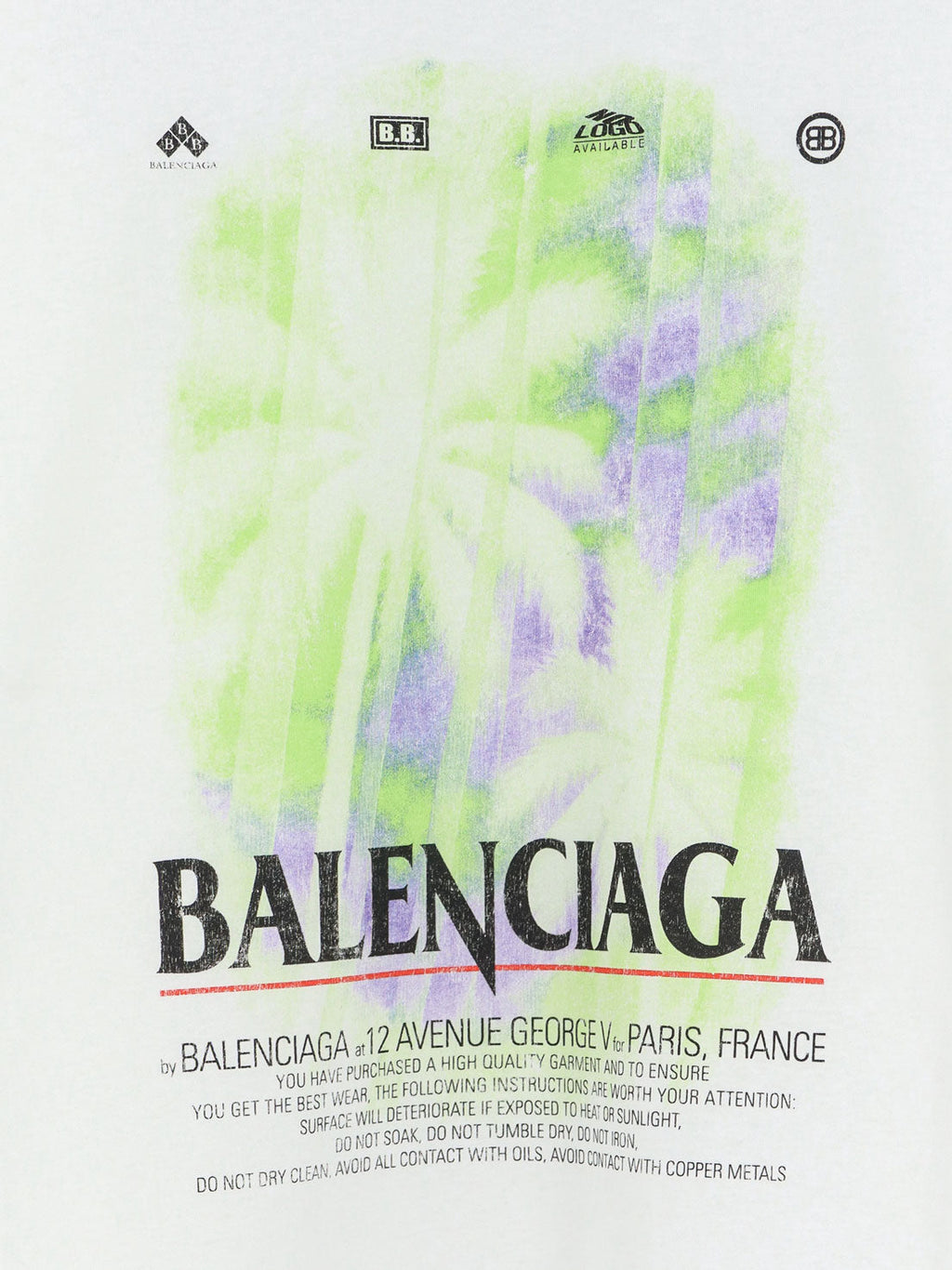 Balenciaga The Window Cotton T-Shirt White