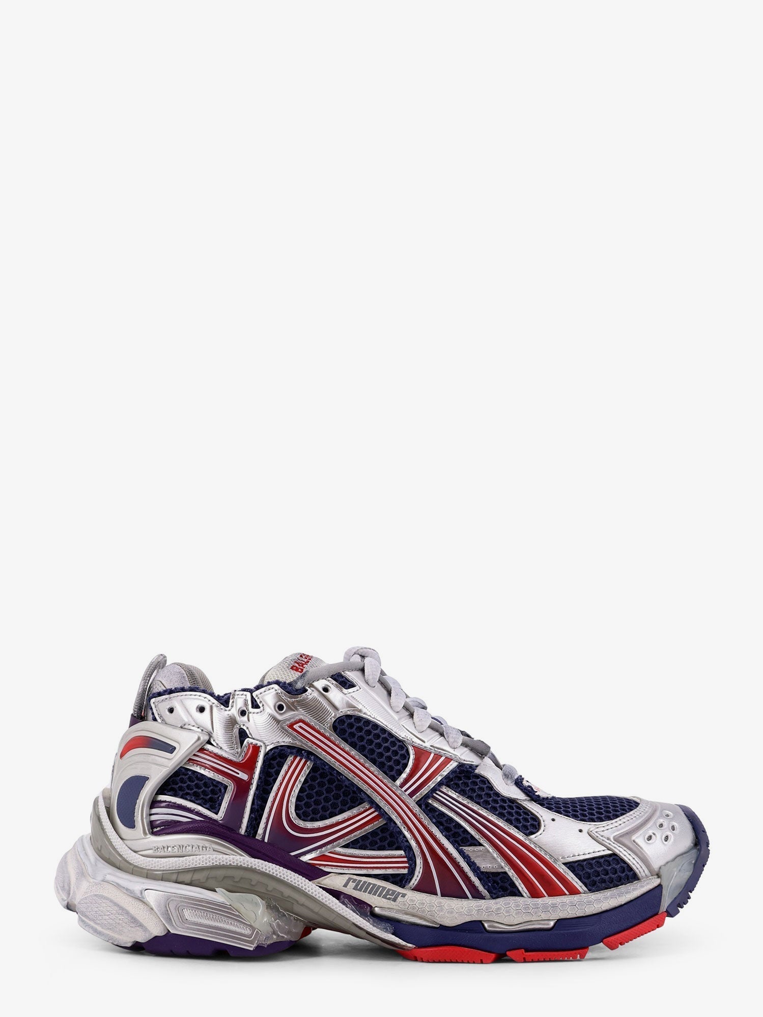 Balenciaga Men Mesh And Nylon Runner Sneakers
