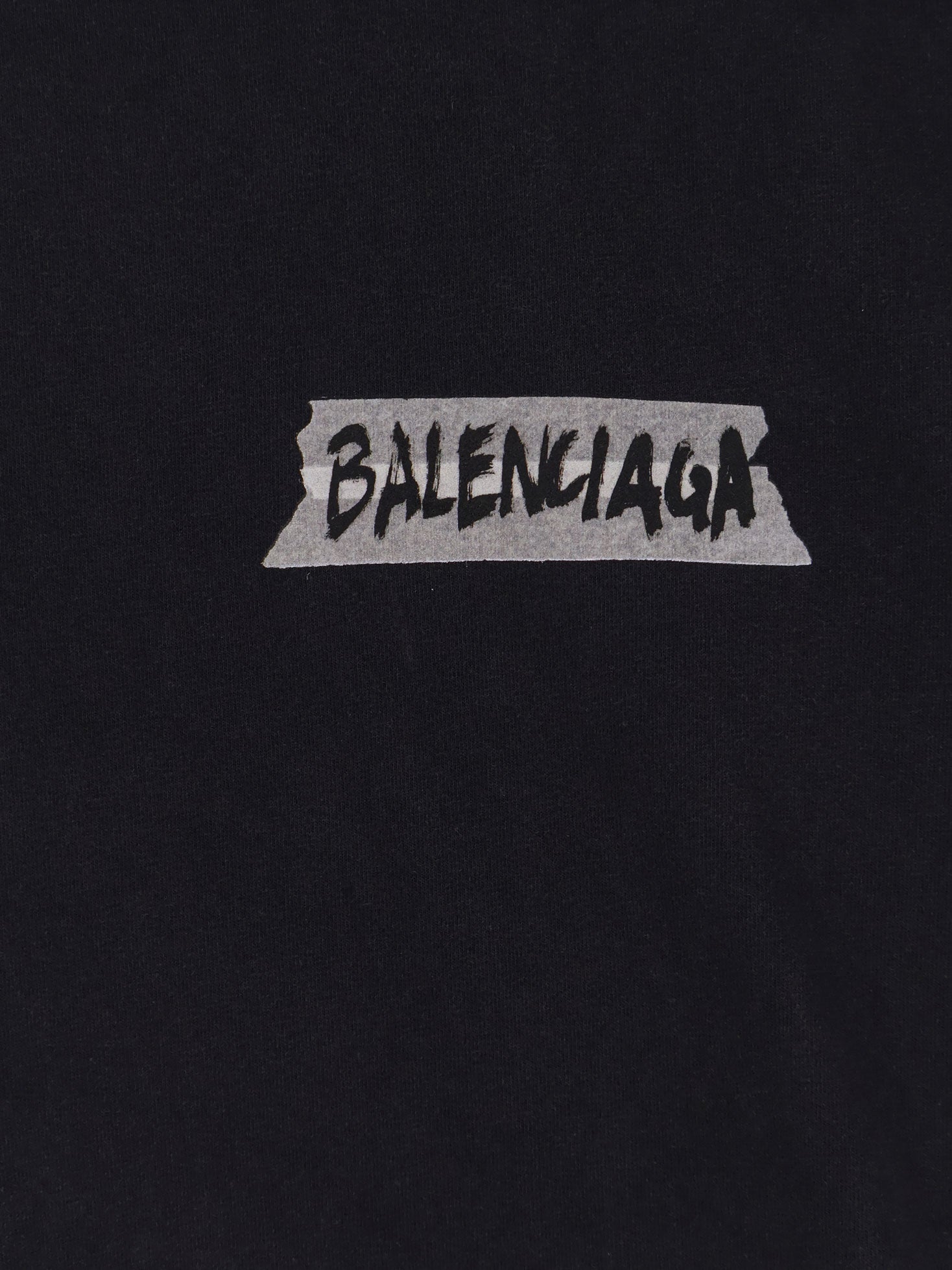 Balenciaga Women Used Effect Cotton T-Shirt